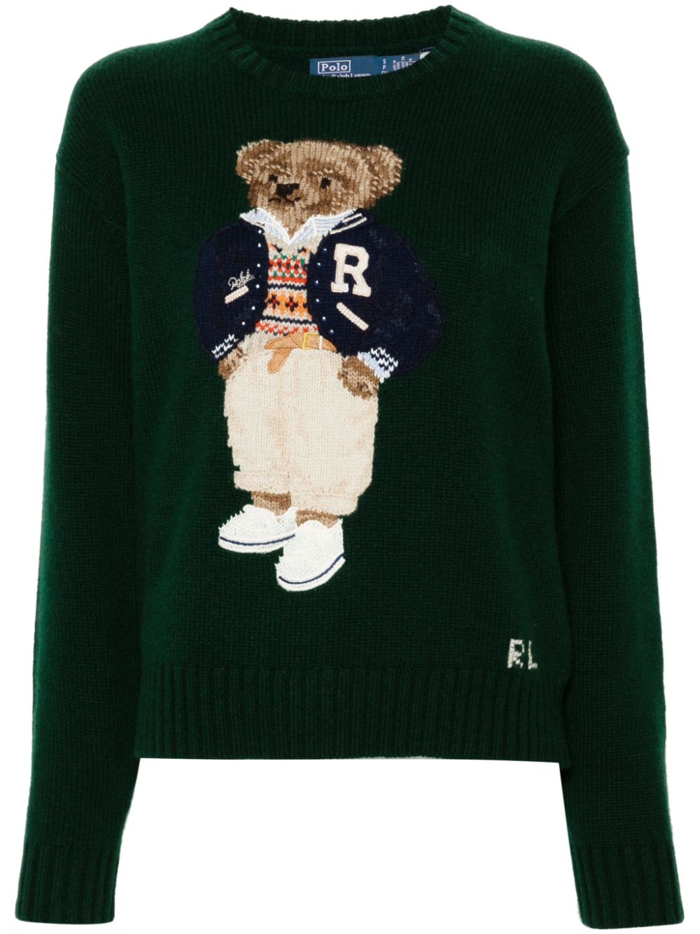 Polo Ralph Lauren Polo Bear-intarsia sweater - Green von Polo Ralph Lauren