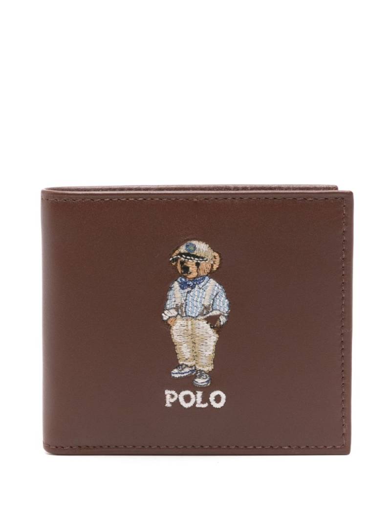 Polo Ralph Lauren Polo Bear leather wallet - Brown von Polo Ralph Lauren