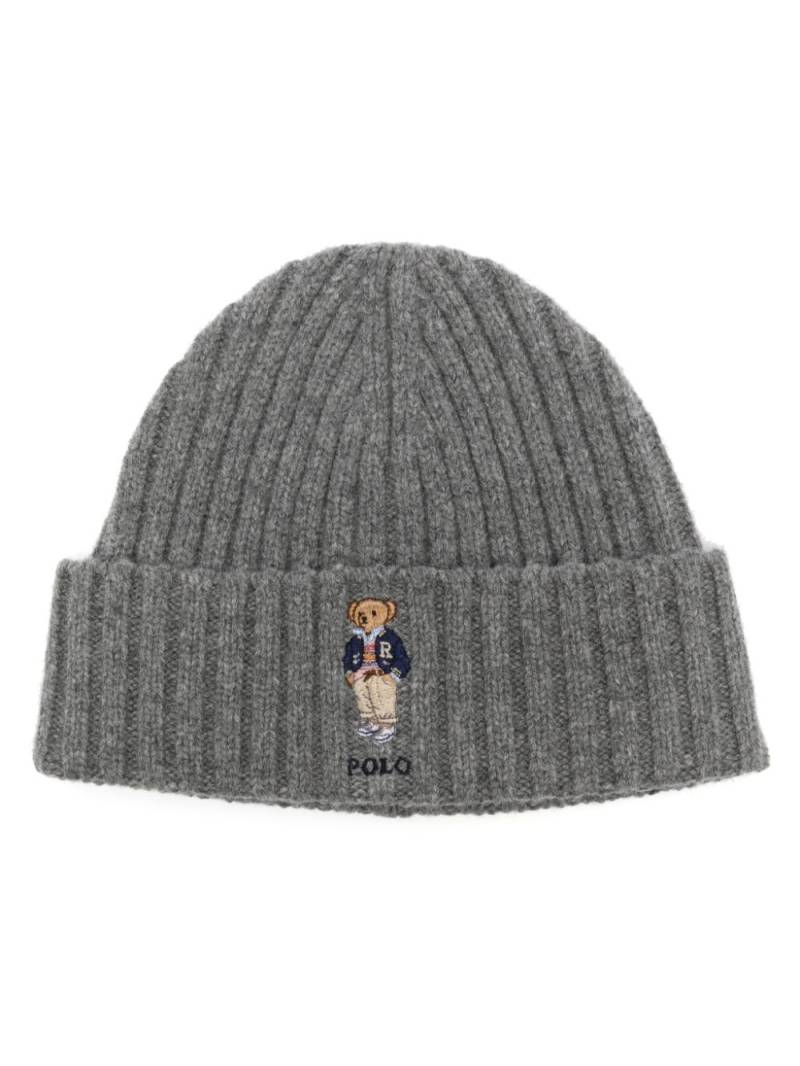 Polo Ralph Lauren Polo-Bear-motif beanie - Grey von Polo Ralph Lauren