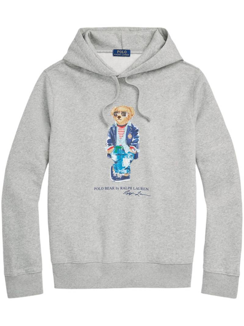 Polo Ralph Lauren Polo Bear-motif drawstring hoodie - Grey von Polo Ralph Lauren