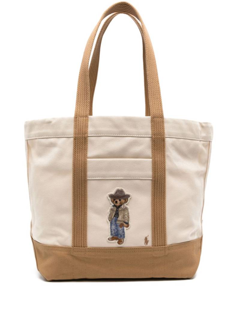 Polo Ralph Lauren Polo Bear-motif tote bag - Neutrals von Polo Ralph Lauren