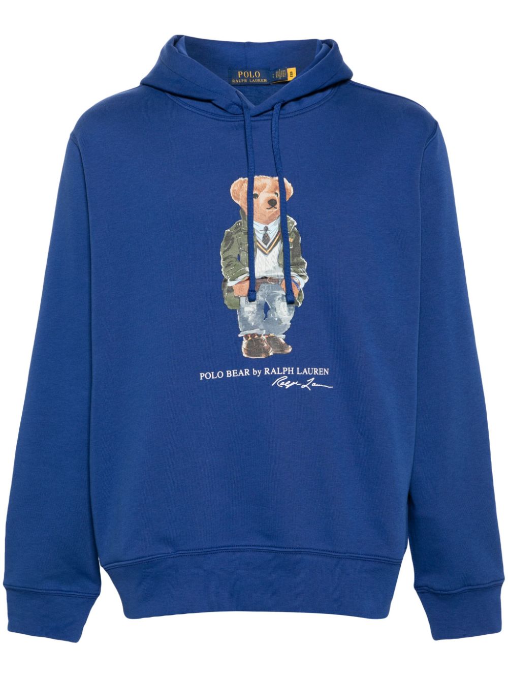 Polo Ralph Lauren Polo Bear-print cotton hoodie - Blue von Polo Ralph Lauren