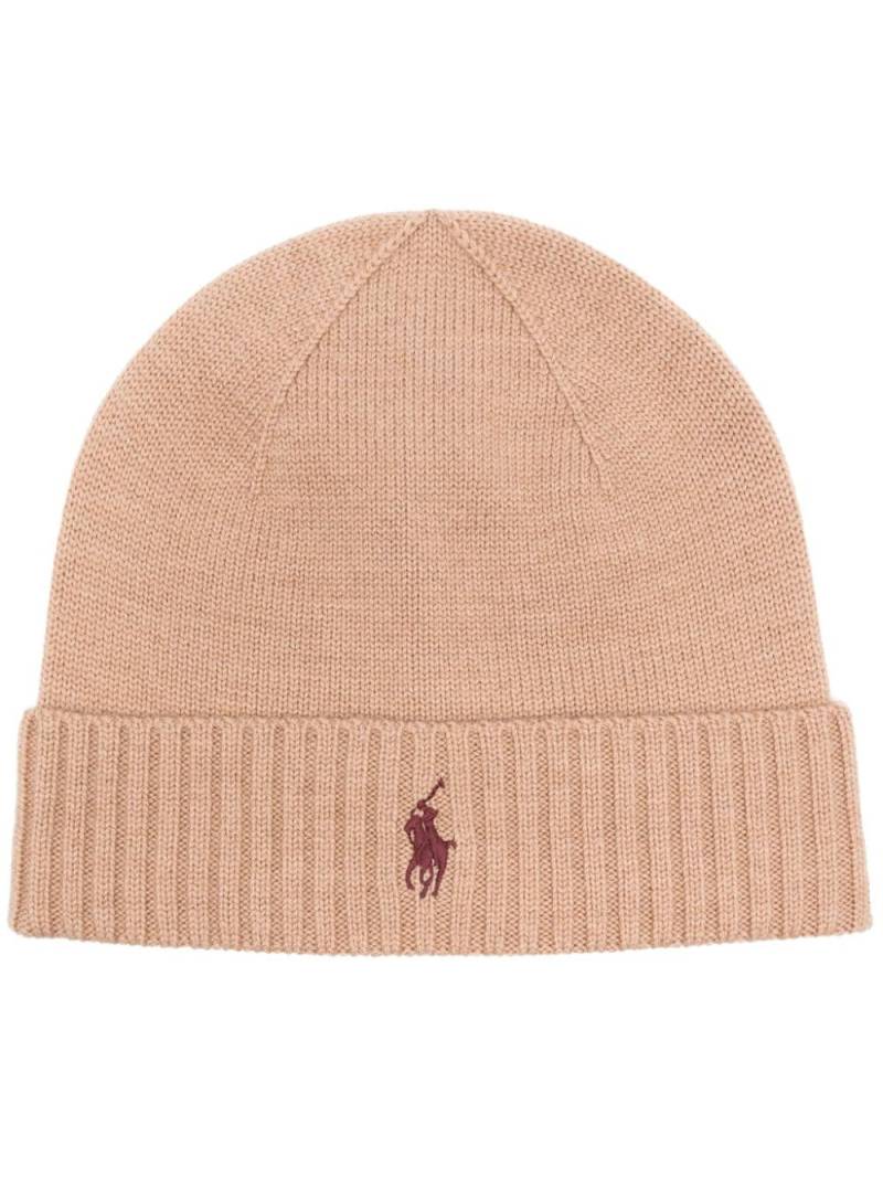 Polo Ralph Lauren Polo Poly-embroidered beanie - Brown von Polo Ralph Lauren