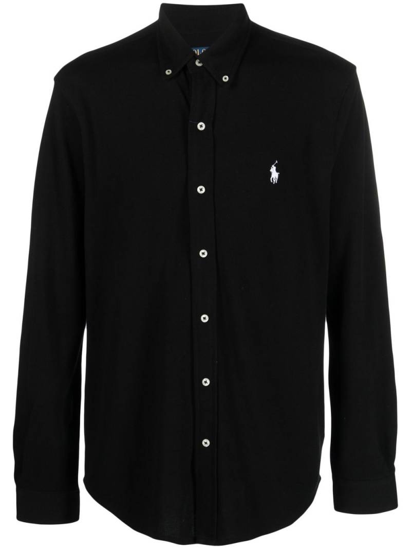 Polo Ralph Lauren Polo Pony button-collar shirt - Black von Polo Ralph Lauren