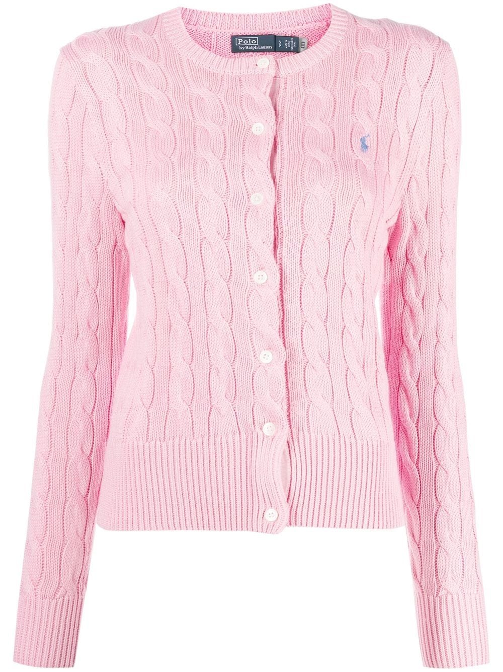 Polo Ralph Lauren Polo Pony cable-knit cardigan - Pink von Polo Ralph Lauren