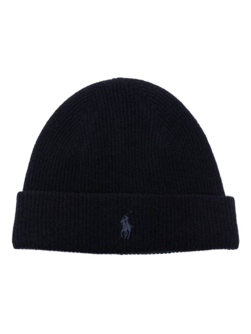 Polo Ralph Lauren Polo Pony cashmere beanie - Blue von Polo Ralph Lauren