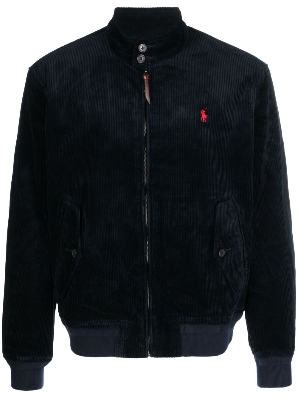 Polo Ralph Lauren Polo Pony corduroy bomber jacket - Blue von Polo Ralph Lauren