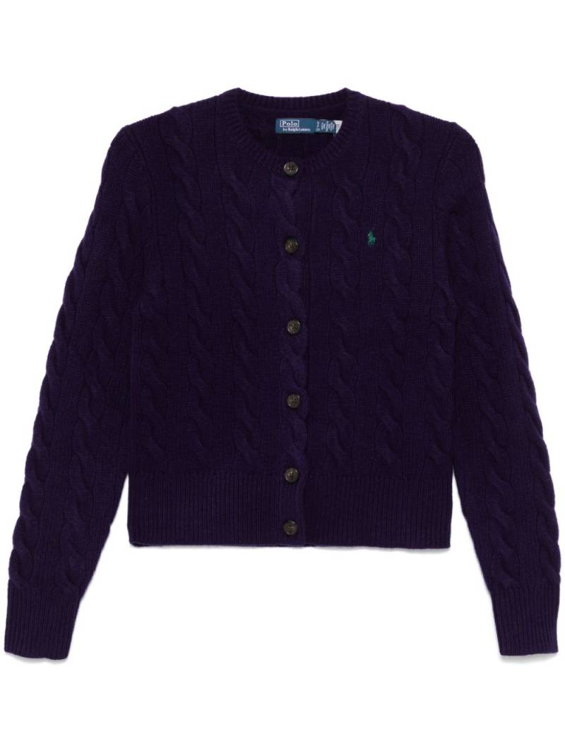 Polo Ralph Lauren Polo Pony-embroidered cardigan - Purple von Polo Ralph Lauren