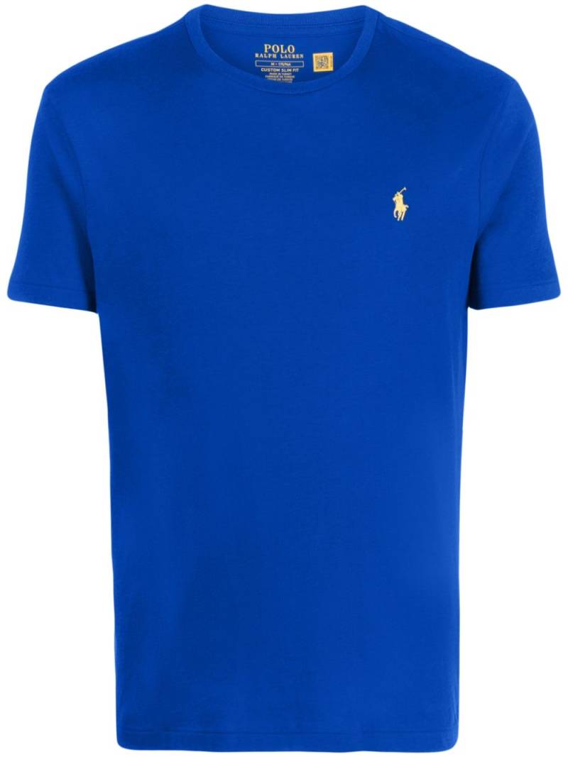 Polo Ralph Lauren Polo Pony-embroidered cotton T-shirt - Blue von Polo Ralph Lauren