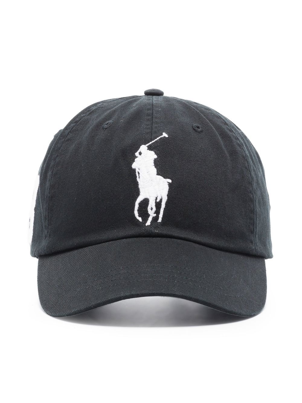 Polo Ralph Lauren Polo Pony-embroidered cotton cap - Black von Polo Ralph Lauren