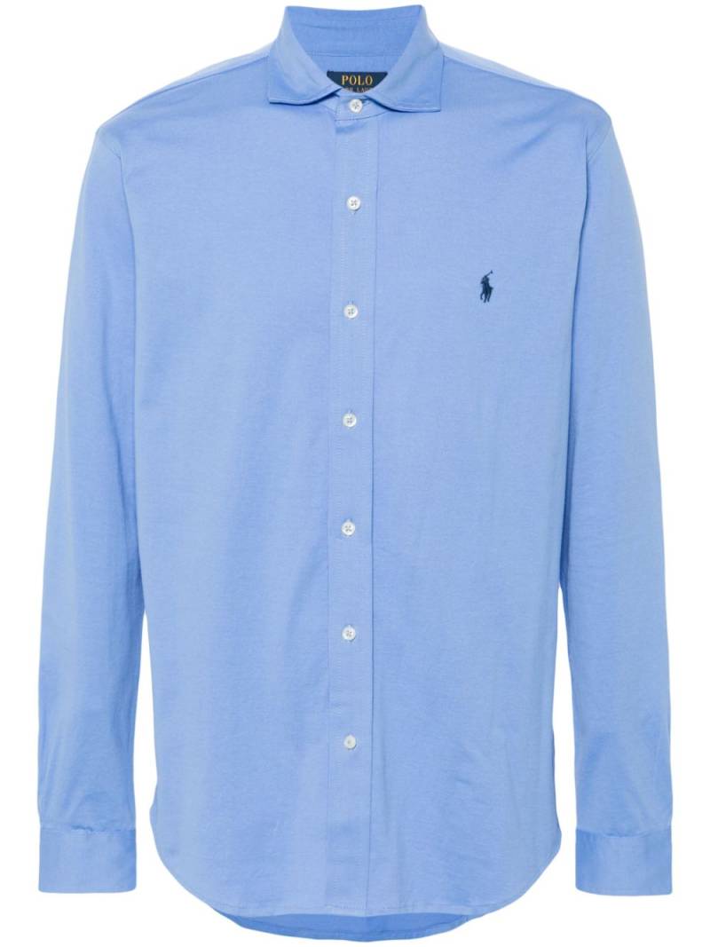 Polo Ralph Lauren Polo Pony-embroidered cotton shirt - Blue von Polo Ralph Lauren