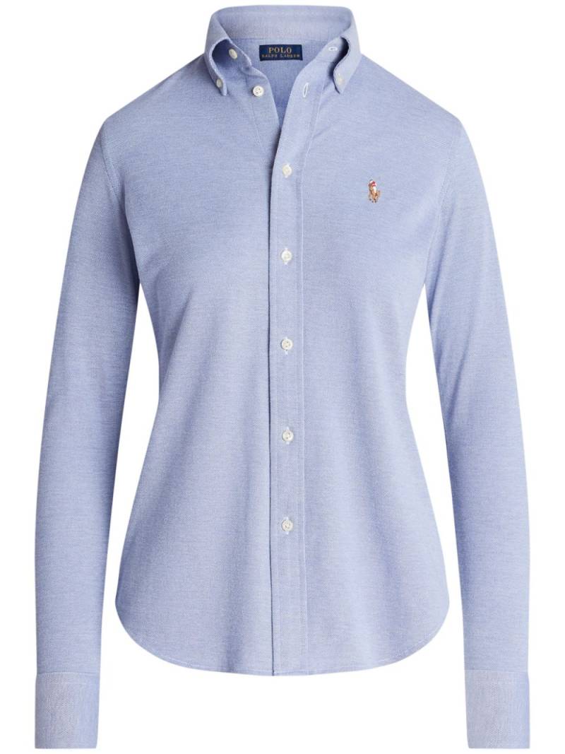 Polo Ralph Lauren Polo Pony-embroidered cotton shirt - Blue von Polo Ralph Lauren