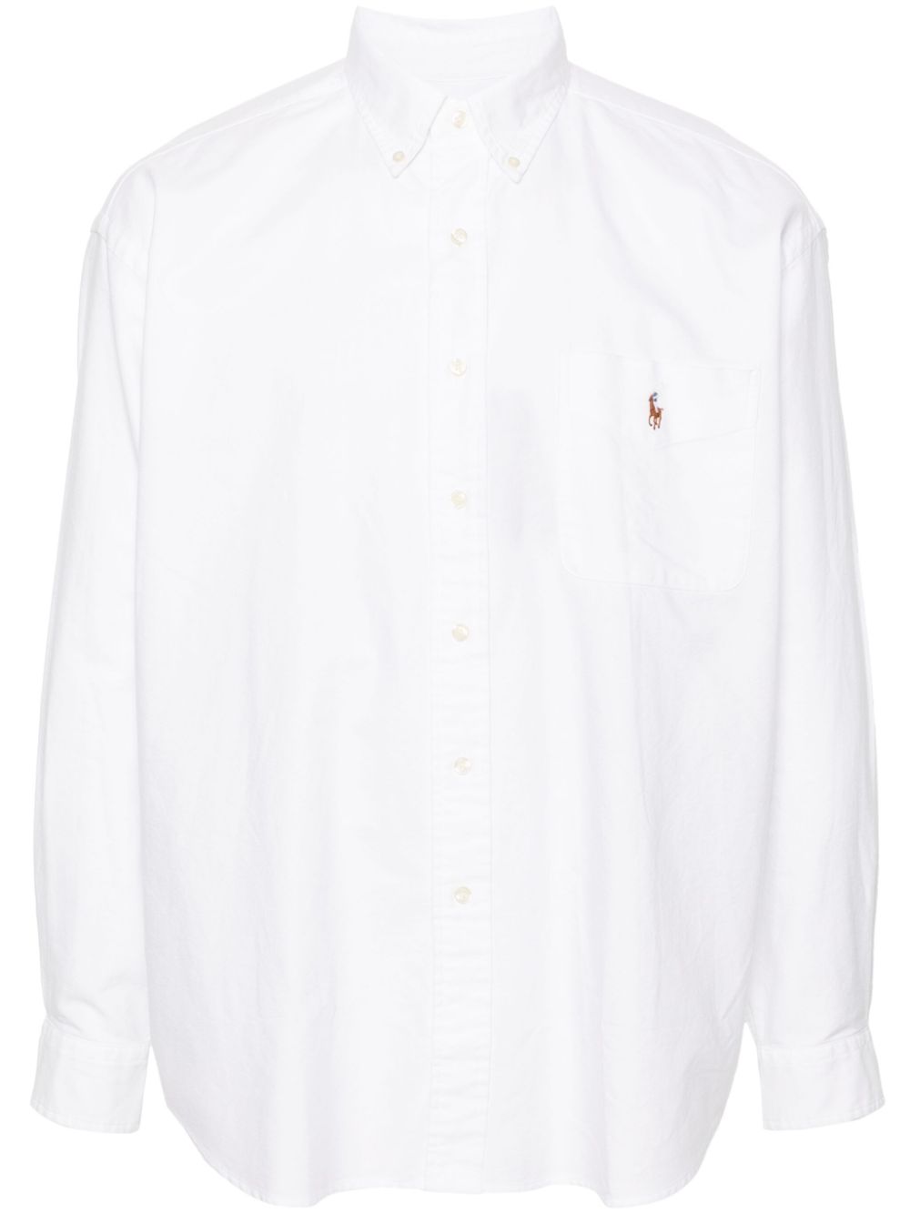 Polo Ralph Lauren Polo Pony-embroidered cotton shirt - White von Polo Ralph Lauren