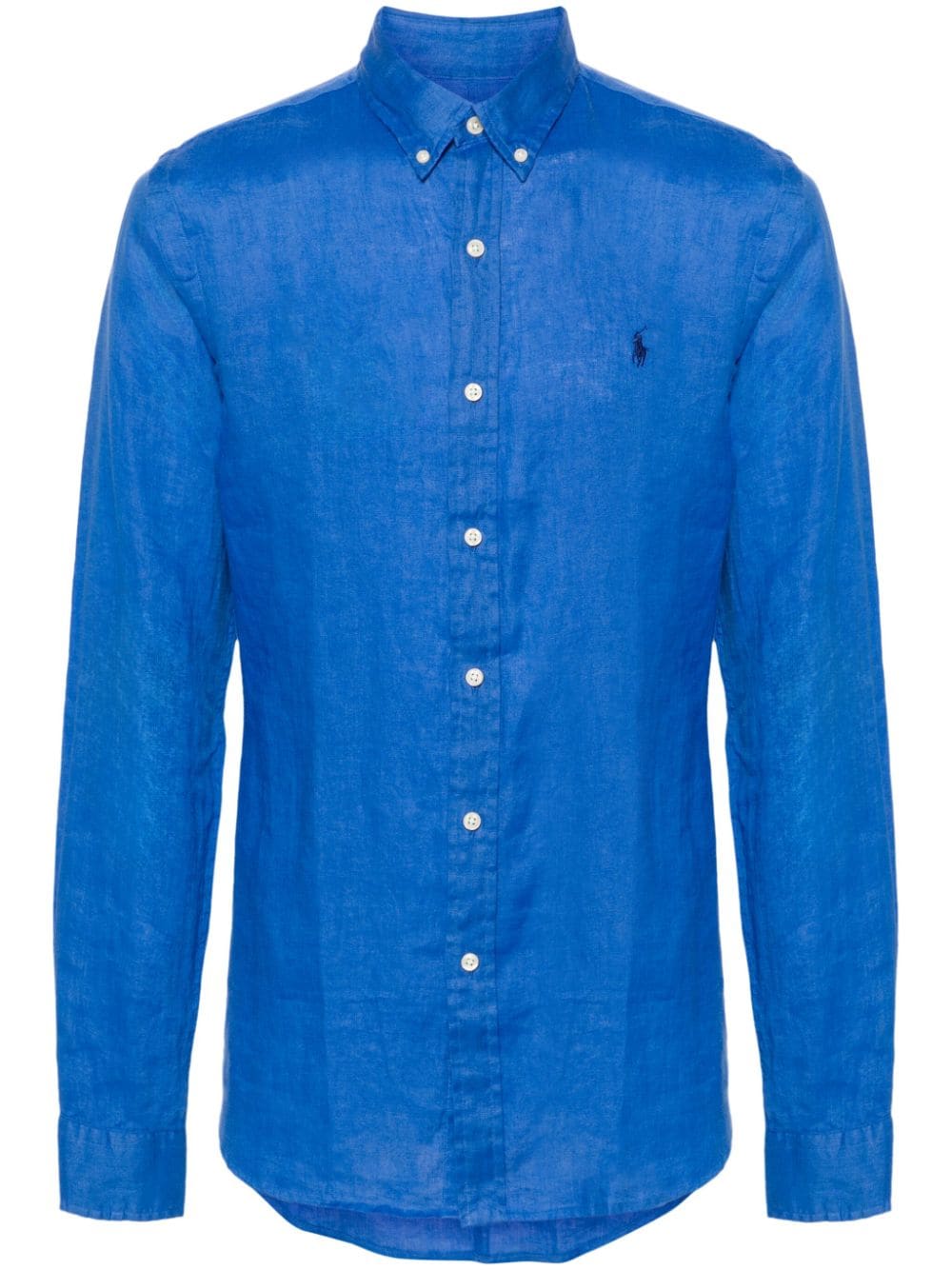 Polo Ralph Lauren Polo Pony-embroidered linen shirt - Blue von Polo Ralph Lauren