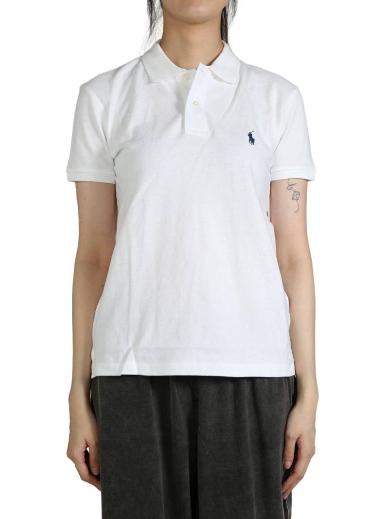 Polo Ralph Lauren Polo Pony embroidered polo top - White von Polo Ralph Lauren