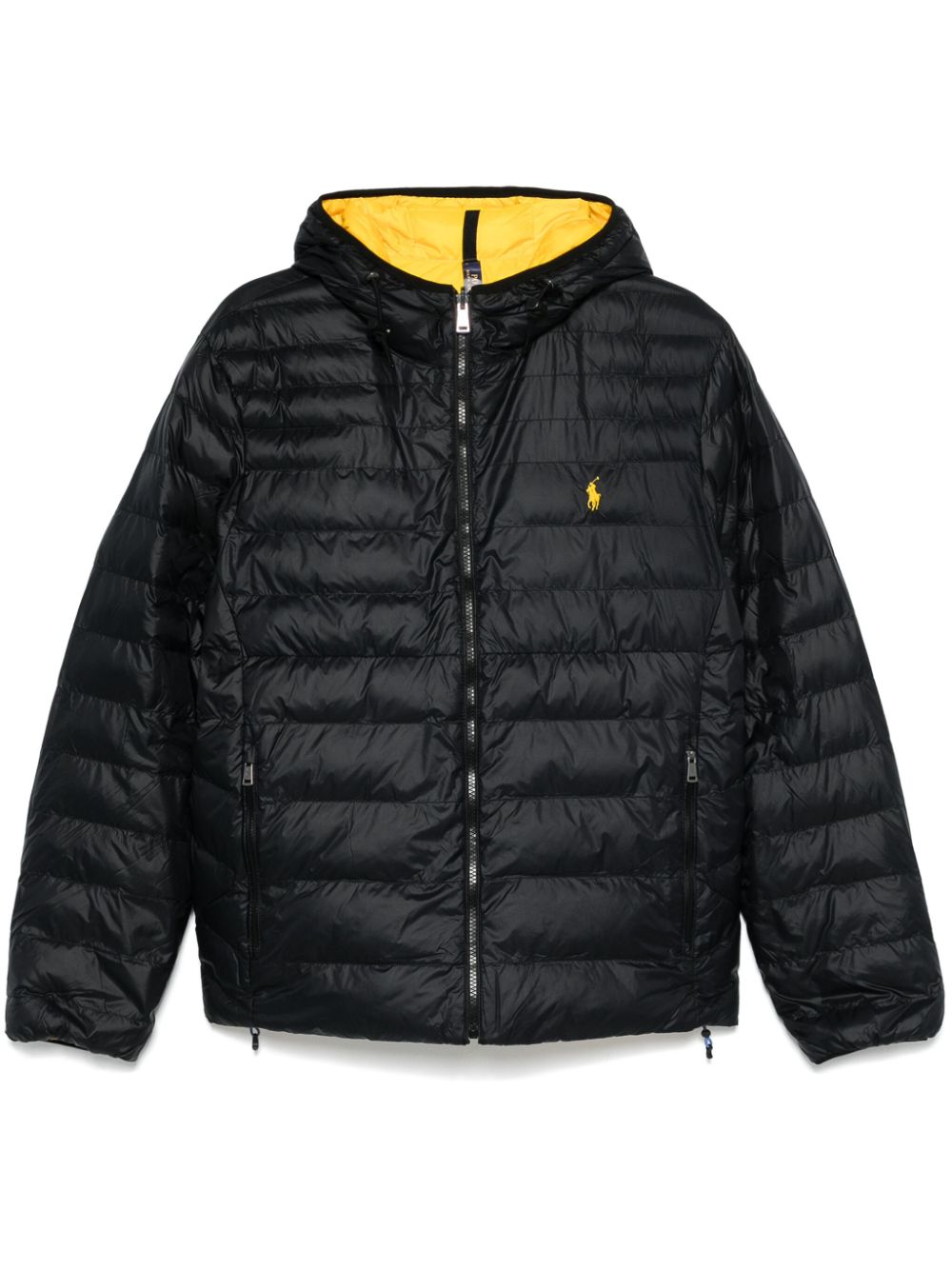 Polo Ralph Lauren Polo Pony-embroidered puffer jacket - Black von Polo Ralph Lauren