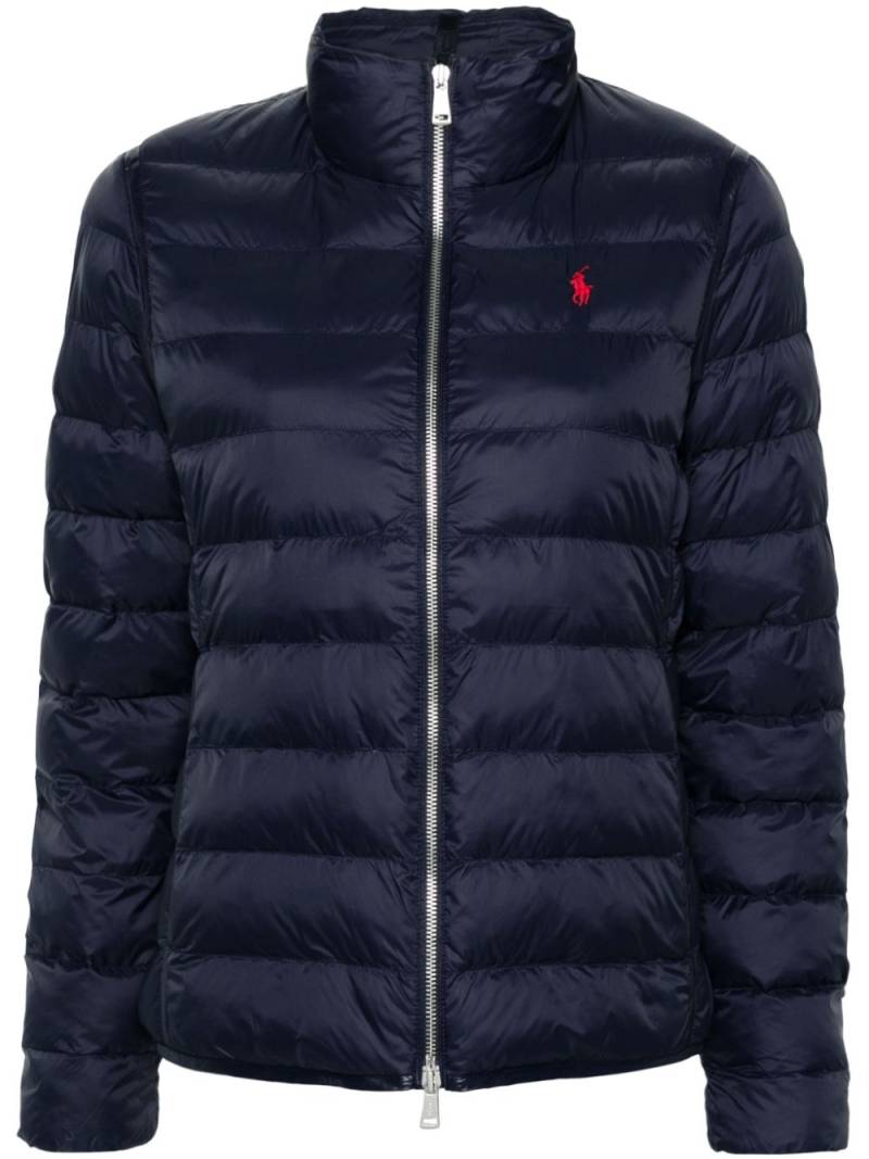 Polo Ralph Lauren Polo Pony-embroidered puffer jacket - Blue von Polo Ralph Lauren