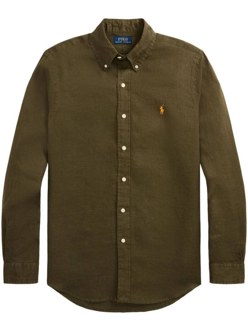 Polo Ralph Lauren Polo Pony-embroidered shirt - Brown von Polo Ralph Lauren