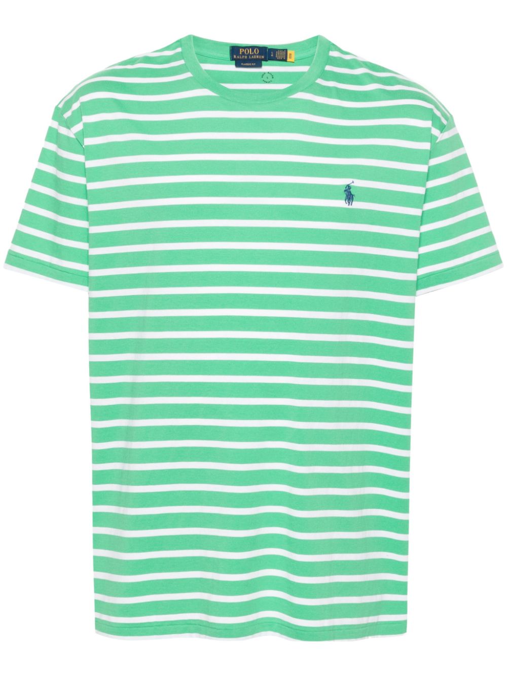 Polo Ralph Lauren Polo Pony-embroidered striped T-shirt - Green von Polo Ralph Lauren