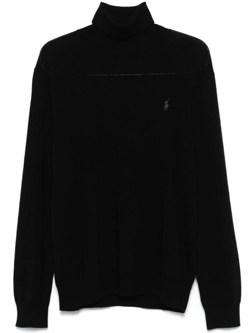 Polo Ralph Lauren Polo Pony-embroidered sweater - Black von Polo Ralph Lauren