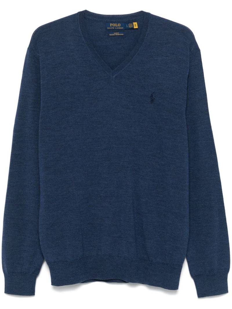 Polo Ralph Lauren Polo Pony-embroidered sweater - Blue von Polo Ralph Lauren