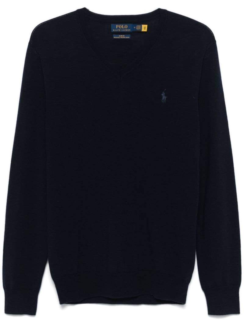 Polo Ralph Lauren Polo Pony-embroidered sweater - Blue von Polo Ralph Lauren