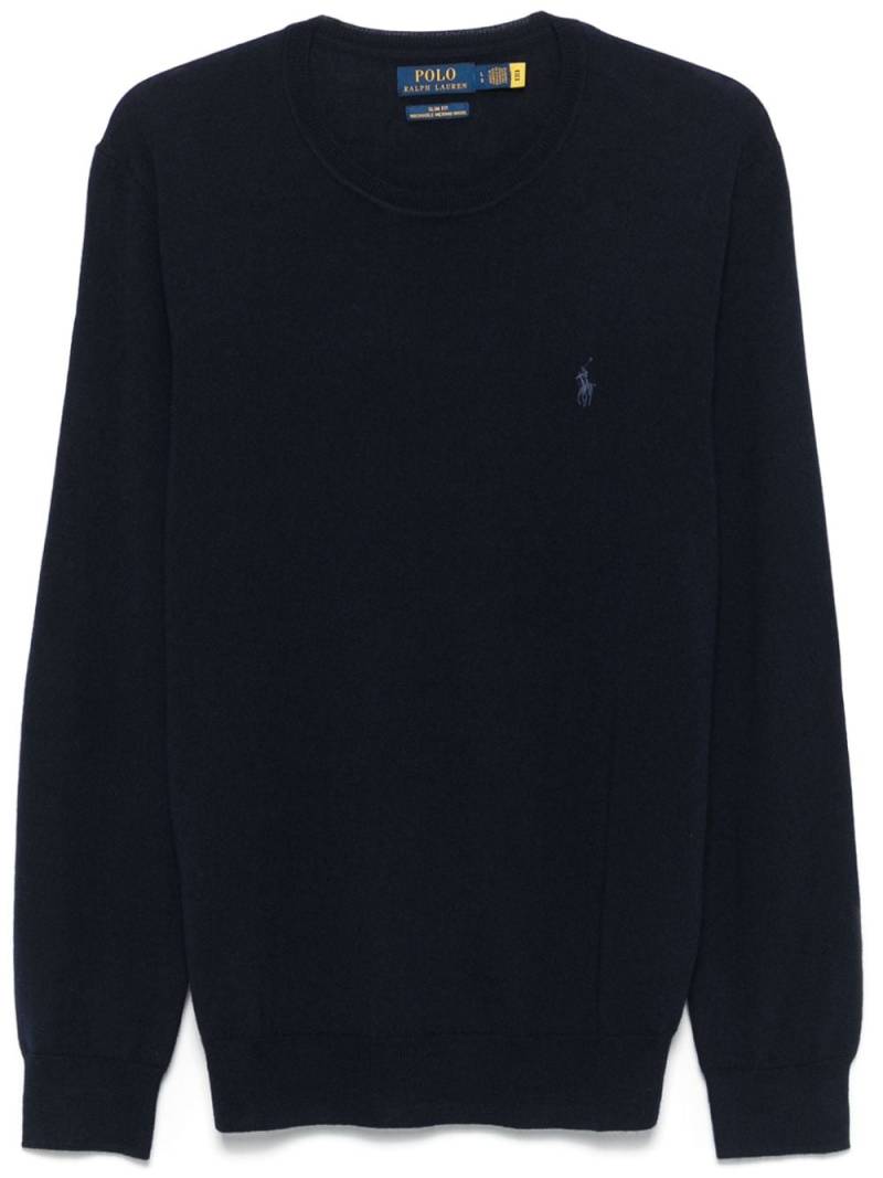 Polo Ralph Lauren Polo Pony-embroidered sweater - Blue von Polo Ralph Lauren