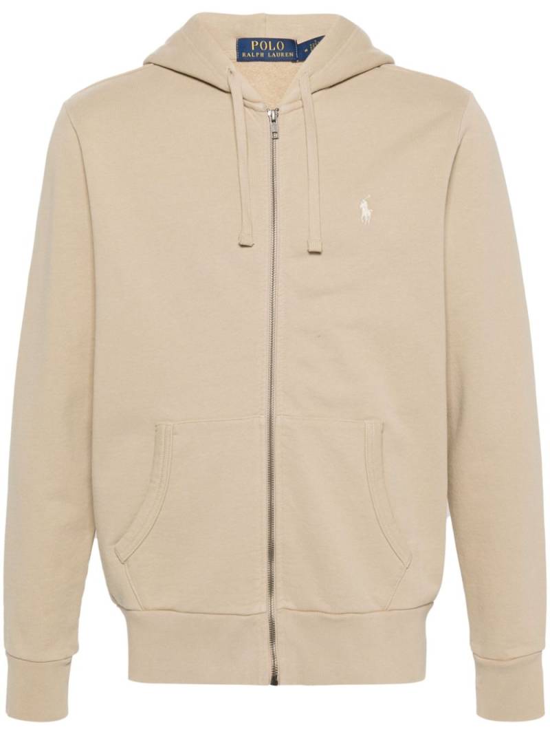 Polo Ralph Lauren Polo-Pony-embroidery zipped hoodie - Neutrals von Polo Ralph Lauren