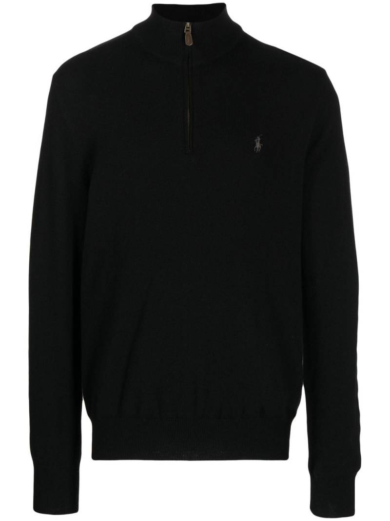 Polo Ralph Lauren Polo Pony half-zip jumper - Black von Polo Ralph Lauren