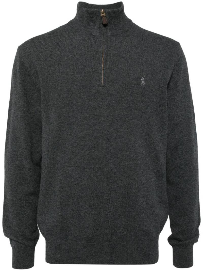 Polo Ralph Lauren Polo Pony half-zip jumper - Grey von Polo Ralph Lauren