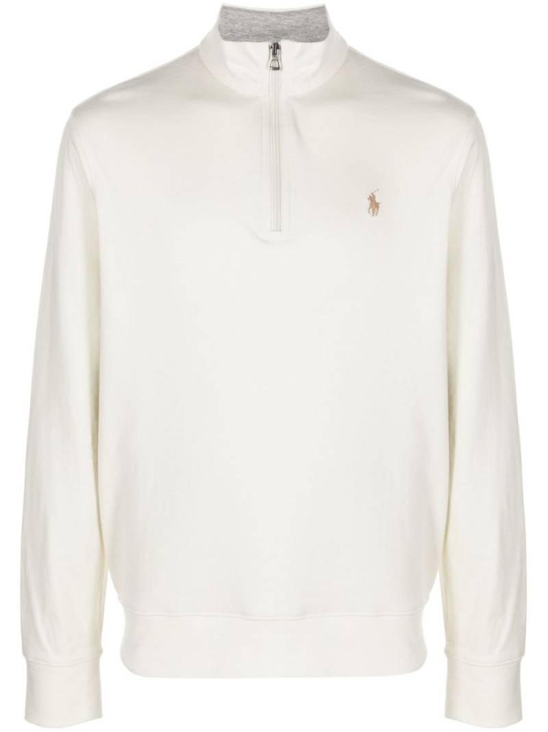 Polo Ralph Lauren Polo Pony half-zip sweatshirt - Neutrals von Polo Ralph Lauren