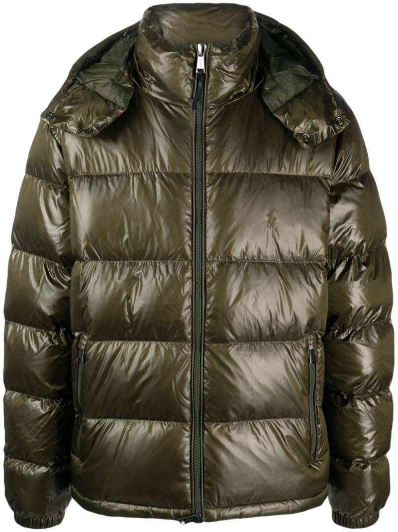 Polo Ralph Lauren Polo Pony hooded padded jacket - Green von Polo Ralph Lauren