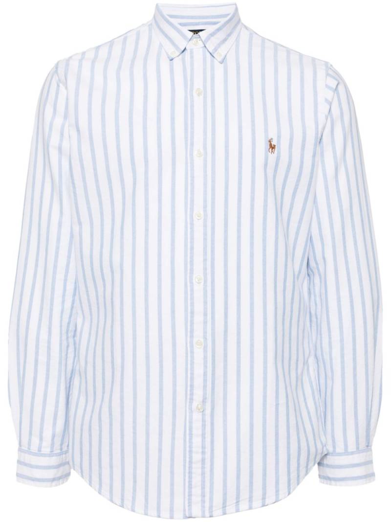 Polo Ralph Lauren Polo Pony-embroidered striped shirt - Blue von Polo Ralph Lauren