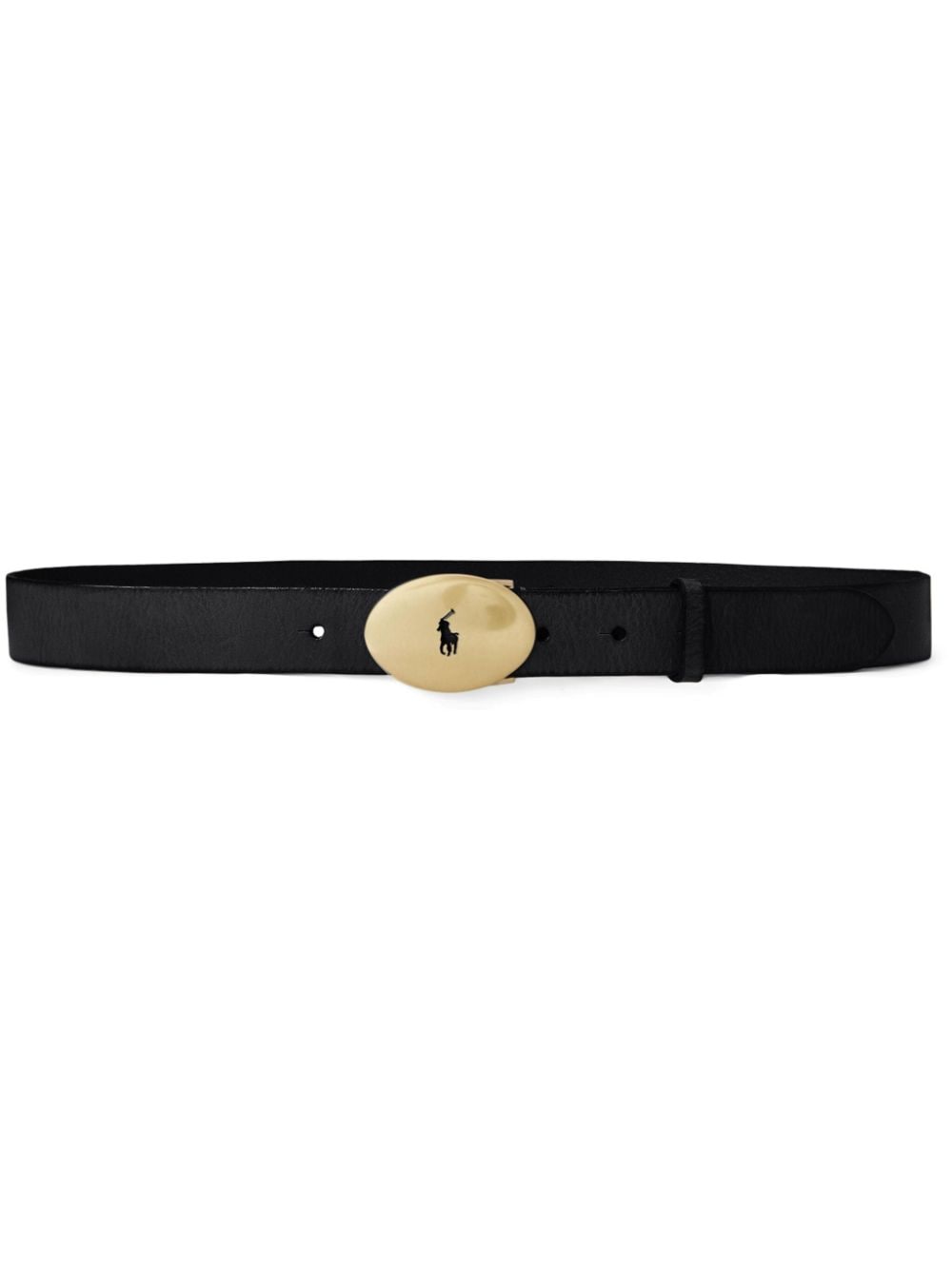 Polo Ralph Lauren Polo Pony leather belt - Black von Polo Ralph Lauren