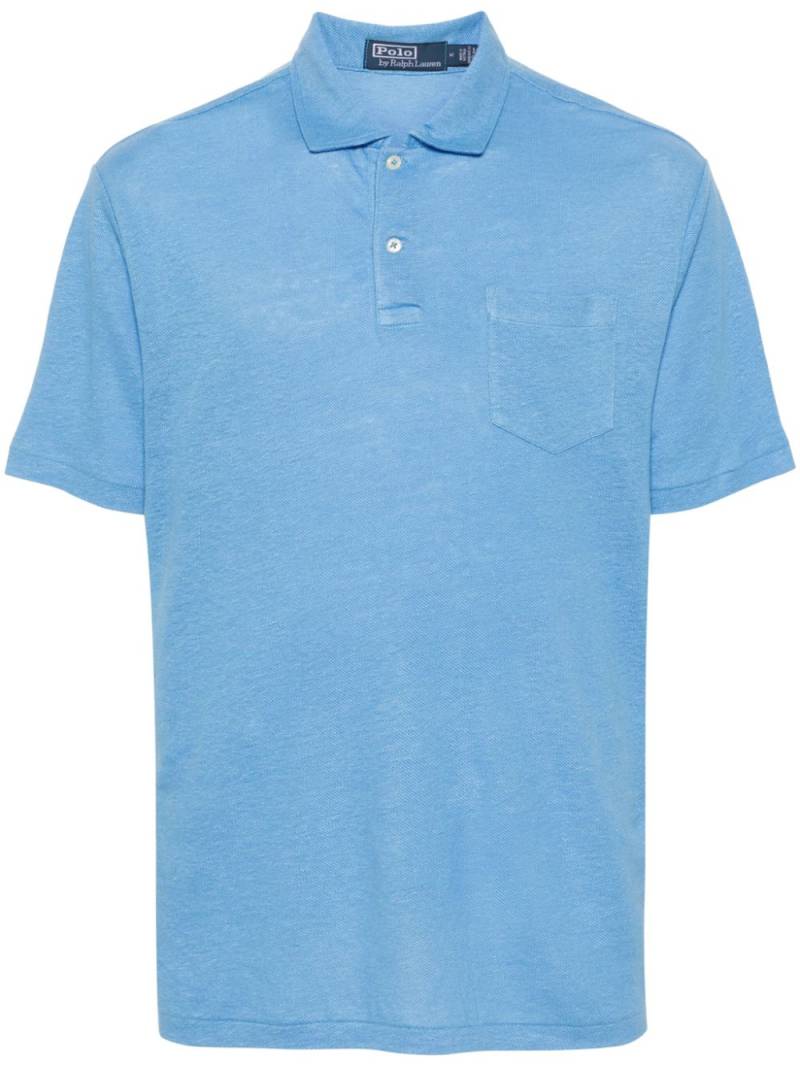 Polo Ralph Lauren Polo Pony linen polo shirt - Blue von Polo Ralph Lauren