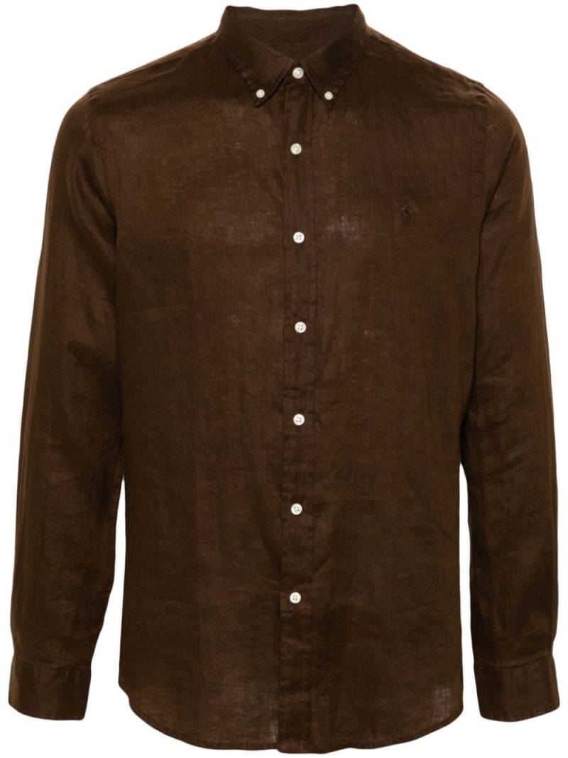 Polo Ralph Lauren Polo Pony linen shirt - Brown von Polo Ralph Lauren