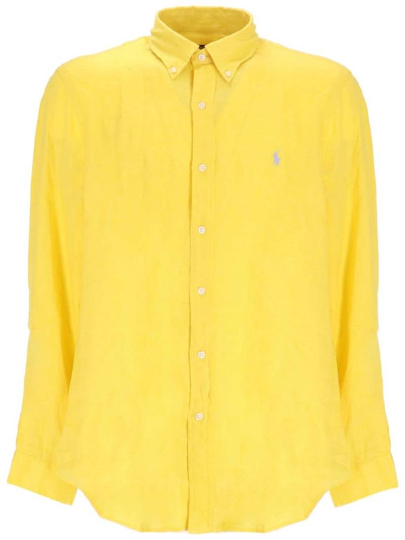 Polo Ralph Lauren Polo Pony linen shirt - Yellow von Polo Ralph Lauren