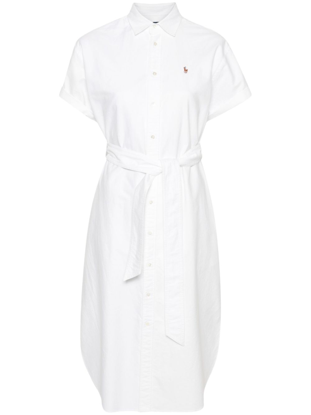 Polo Ralph Lauren Polo Pony-motif shirt dress - White von Polo Ralph Lauren