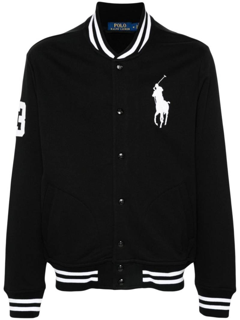 Polo Ralph Lauren Polo-Pony-motif vasity jacket - Black von Polo Ralph Lauren