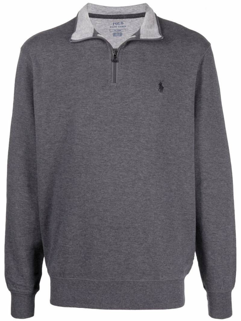 Polo Ralph Lauren Polo Pony-motif zip-up jumper - Grey von Polo Ralph Lauren