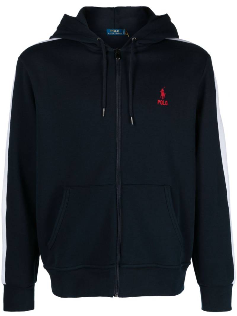 Polo Ralph Lauren Polo Pony piqué hoodie - Blue von Polo Ralph Lauren