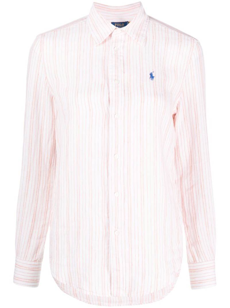 Polo Ralph Lauren Polo Pony striped shirt - White von Polo Ralph Lauren