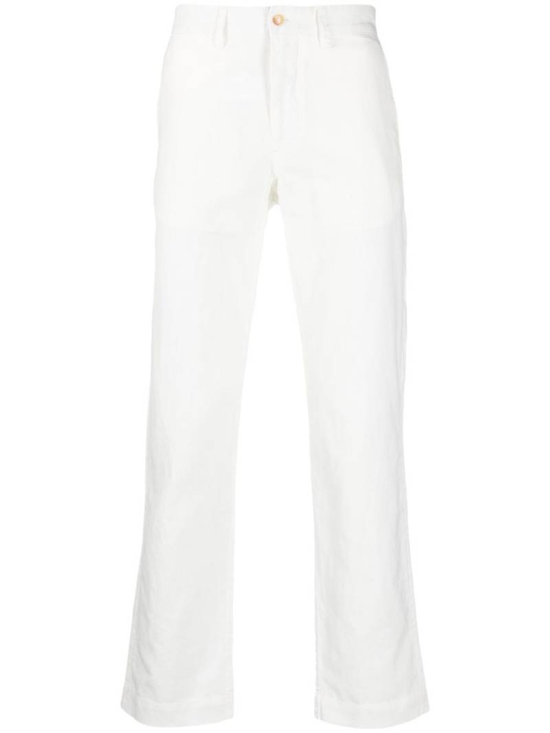 Polo Ralph Lauren Polo-motif straight-leg trousers - White von Polo Ralph Lauren