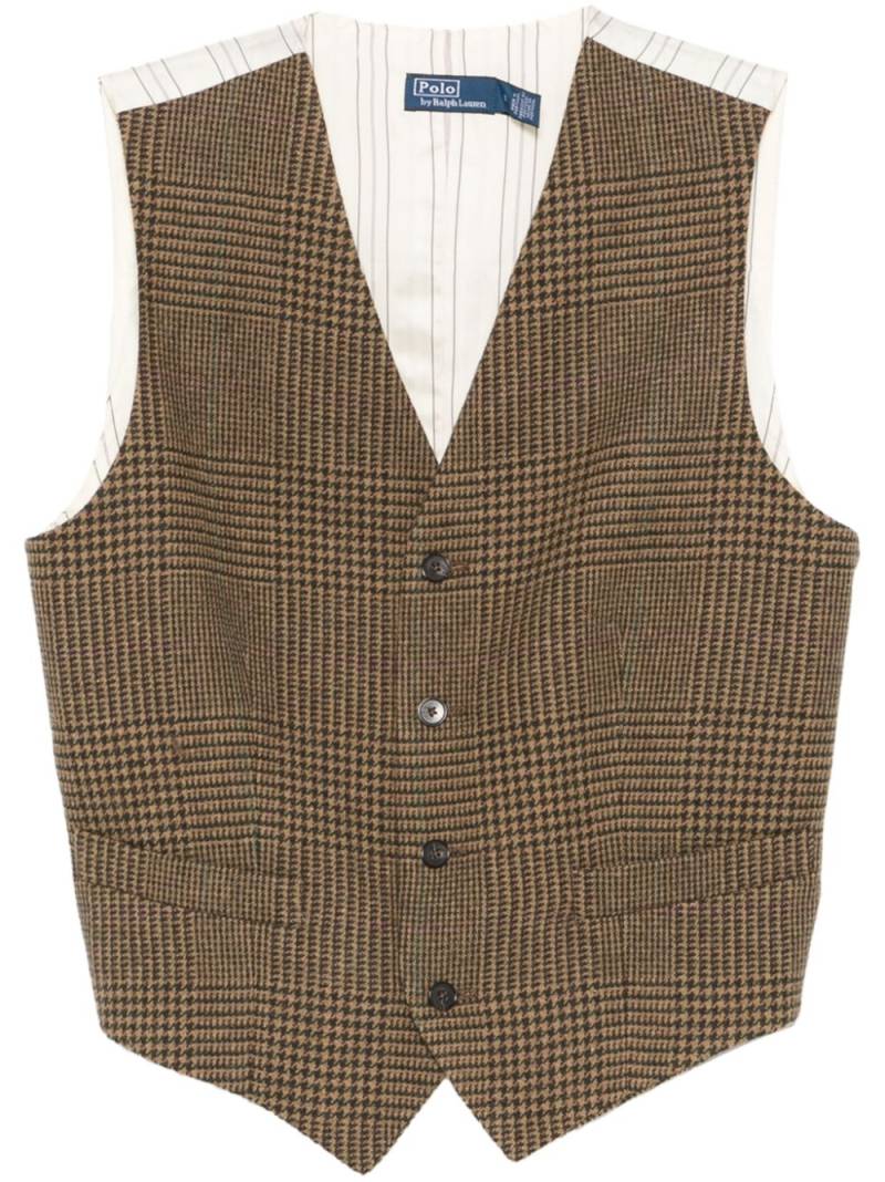 Polo Ralph Lauren Prince-of-Wales-check waistcoat - Brown von Polo Ralph Lauren