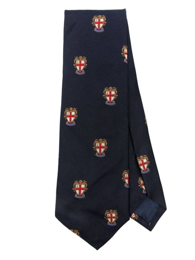 Polo Ralph Lauren Repp Narrow Club tie - Blue von Polo Ralph Lauren