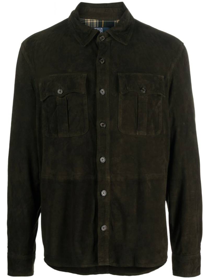 Polo Ralph Lauren Safari suede shirt - Green von Polo Ralph Lauren