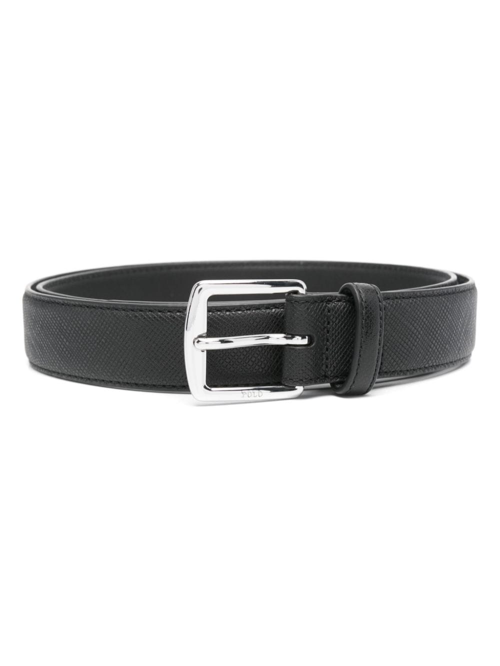 Polo Ralph Lauren Saffiano leather belt - Black von Polo Ralph Lauren