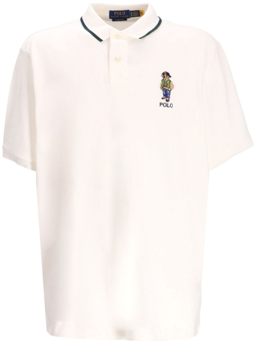 Polo Ralph Lauren Teddy Bear cotton polo shirt - White von Polo Ralph Lauren