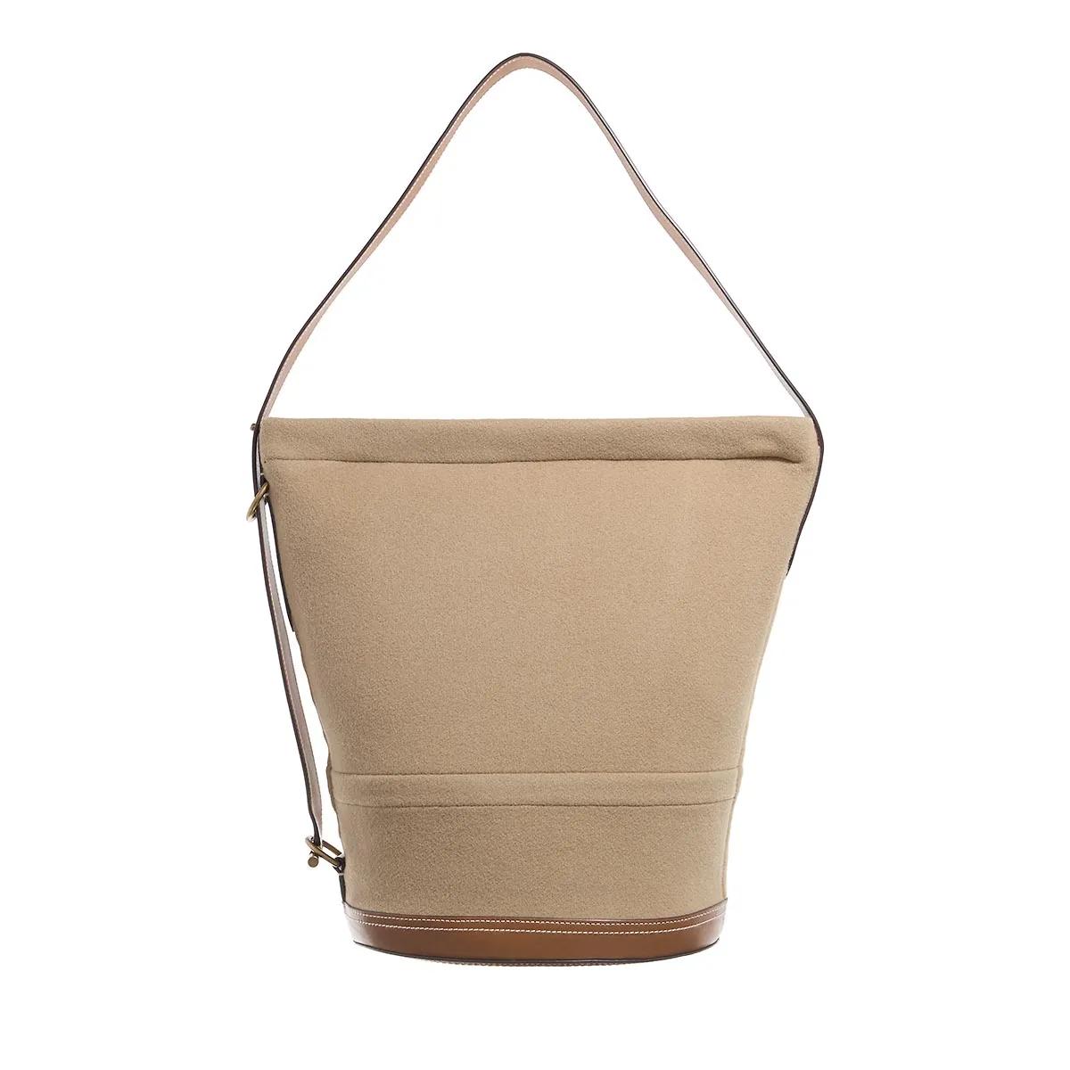 Polo Ralph Lauren Schultertasche - Bucket Bag Medium - Gr. unisize - in Braun - für Damen von Polo Ralph Lauren