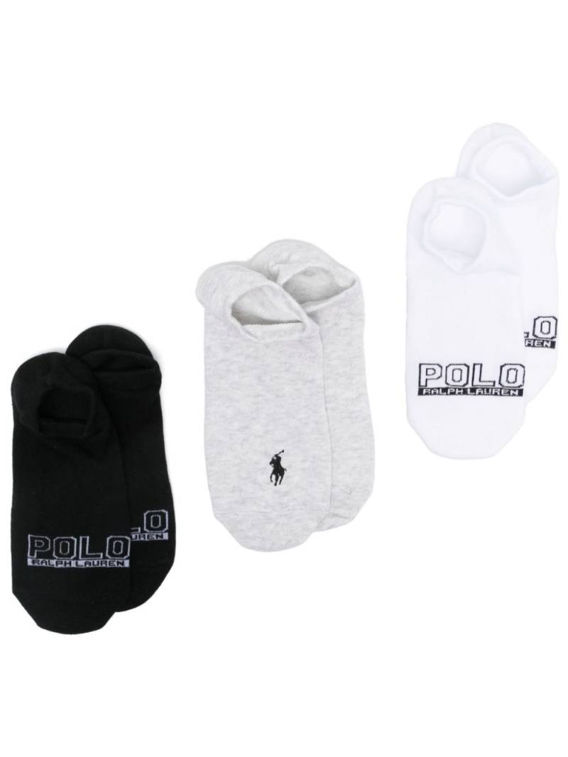 Polo Ralph Lauren ankle socks (pack of three) - Black von Polo Ralph Lauren